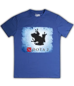 Прикольные футболки: Dota 2 лого на синей